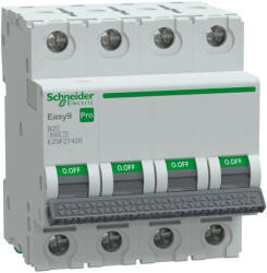 Schneider Electric EASY9 PRO EZ9F27420 Kismegszakító 4P, 20A, B karakterisztika, 6 kA (EZ9F27420)