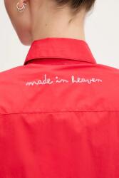 Fiorucci Риза Fiorucci Red Embroidered Padded Shirt (W02SMTLO347CO01RD01)