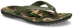 Crocs Șlapi Crocs Crocband Printed Flip Verde - Army Green/Black 46-47 EU - M12 US