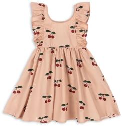 Konges Sløjd gyerek pamutruha VERBENA DRESS GOTS rózsaszín, mini, harang alakú, KS102296 - rózsaszín 92