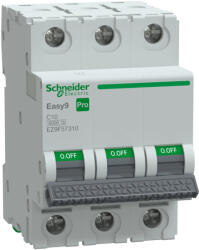 Schneider Electric EASY9 PRO EZ9F57310 Kismegszakító 3P, 10A, C karakterisztika, 6 kA (EZ9F57310)