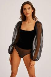 Undress Code body Hazy Line Bodysuit Thong fekete, női, sima, 815 - fekete S