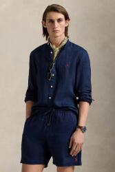 Ralph Lauren len ing állógalléros, sötétkék, slim, 710968925 - sötétkék L