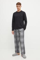 Calvin Klein Underwear pamut pizsama fekete, férfi, mintás, 000NM2842E - fekete M
