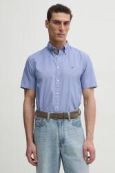 Tommy Hilfiger pamut ing férfi, legombolt galléros, lila, regular, MW0MW38589 - lila S