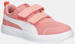 PUMA gyerek sportcipő Courtflex V3 Mesh PS narancssárga, 398085 - narancssárga 31.5
