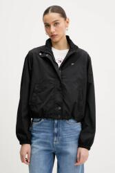 Tommy Jeans rövid kabát fekete, átmeneti, oversize, DW0DW20439 - fekete L