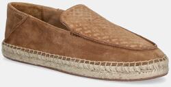 BOSS espadrilles velúrból Madeira barna, 50541781 - barna Férfi 43