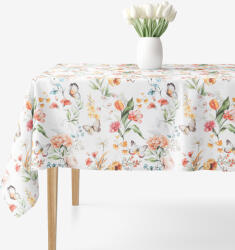Goldea față de masă decorativă valencia - pajiște cu fluturi 140 x 220 cm Fata de masa