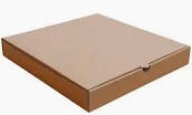Pizzadoboz barna nyomatlan 32x32x3 cm [ 100 db/cs ]
