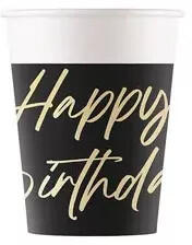  Happy Birthday Elegant papír pohár 8 db-os 200 ml FSC (PNN96614) - oliviashop