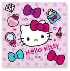  Hello Kitty Fashion szalvéta 20 db-os 33x33 cm (PNN94701) - oliviashop