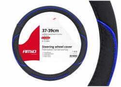 AMiO Husa volan negru + dunga albastra SWC-08-M (37-39cm) FAVLine Selection (AM01363)