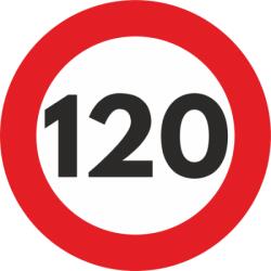  Autocolant Sticker "Limita Viteza" Reflectorizant - 120km/h FAVLine Selection (SEM022)