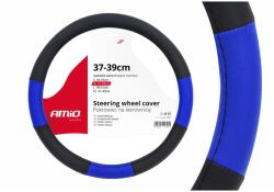 AMiO Husa volan negru + albastru SWC-04-M (37-39cm) FAVLine Selection (AM01359)