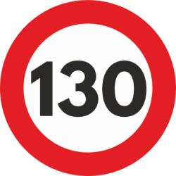  Autocolant Sticker "Limita Viteza" Reflectorizant - 130km/h FAVLine Selection (SEM023)