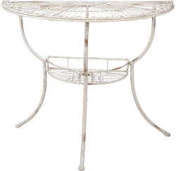 Clayre & Eef Consola fier alb antichizat 90x48x76 cm (5Y0884)