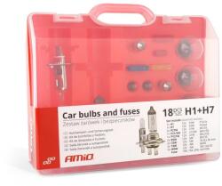 AMiO Set rezerva becuri si sigurante 19 buc H1 si H7 FAVLine Selection (AM01498)