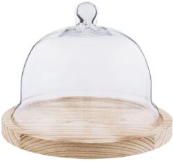 Clayre & Eef Platou deserturi aperitive cu cupola sticla Ø 23 cm x 17 h (6GL2223) Tava