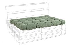 Bizzotto Perna sezut mobilier gradina verde 120x80x10 cm (0806702)