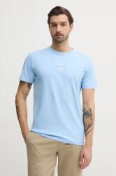 Calvin Klein Jeans pamut póló férfi, nyomott mintás, J30J325649 - kék XL - answear - 18 990 Ft