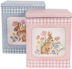 Clayre & Eef Set 2 cutii metal 21x15x25 cm, 18x13x22 cm (6Y5508)