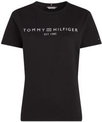 Tommy Hilfiger Regular Corp Logo C-NK SS - Negru