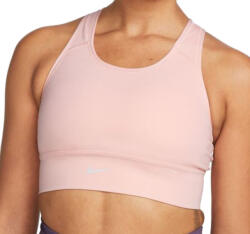 Nike Dri-Fit Swoosh Long Line Bra W - atmosphere/atmosphere/atmosphere/white - Roz, Albastru