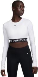 Nike Pro 365 Dri-Fit Cropped Long-Sleeve Top - Alb