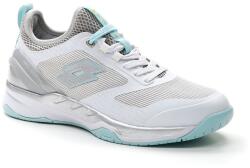Lotto Mirage 200 Speed - all white/silver metal 2/blue paradise - Alb, Gri