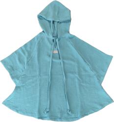 Monkey Mum® Poncho de plajă din muselină cu glugă Monkey Mum® - Mint 3 - 6 (P01789-2)