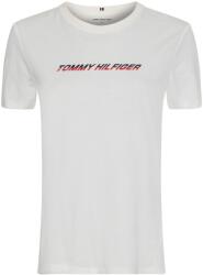 Tommy Hilfiger Regular Graphic C-NK Tee SS - ecru - Alb