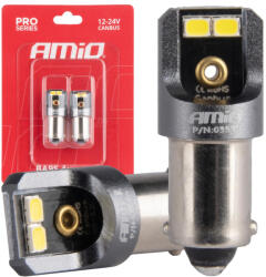 AMiO Bec LED CANBUS PRO T4W (BA9S) 4SMD 2016 Alb, 12V 24V (03579)