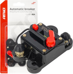 AMIO Siguranta Automata Auto Intrerupator Circuit 12-48V, 80A (03827) - dauto