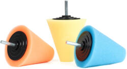 AMiO Set 3 Bureti Lustruit Jante Auto, Forma Conica - Polish Jante (02518) - dauto