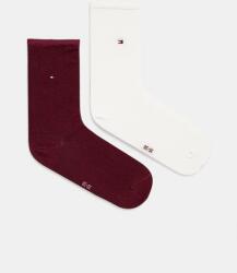 Tommy Hilfiger zokni bordó, női - burgundia 39/42