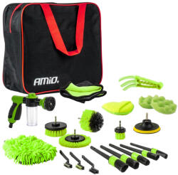 AMiO Set Complet Curatare si Detailing Auto, 21 Piese (04330) - dauto