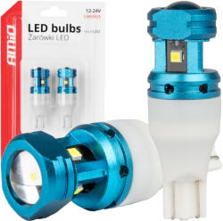 AMiO Bec LED CANBUS T15 W16W 4SMD 1860XS Alb, 12V 24V - Marsarier Pozitie (04251)