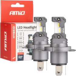 AMiO Set Becuri LED Hibride H4 H19, 5600lm, CANBUS, 6000K, 60W, 12V (04114)