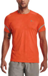 Under Armour Rush Emboss Short Sleeve - papaya/pewter - Portocaliu