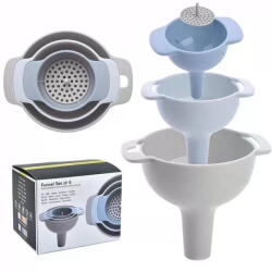 Flippy Set de Palnii Multifunctionale + Filtru, Flippy, 4 in 1, din Plastic, 11 x 10 cm, Albastru (teo-128327)