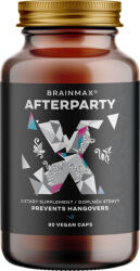 BrainMax AFTERPARTY, Luptătorul pentru dimineți fără mahmureală grea! Număr de capsule: 8 capsule Evidence-based compoziție pentru metabolizarea alcoolului și gestionarea efectelor negative, supliment alimenta