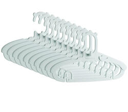 Flippy Set 10 Umerase pentru Copii, Flippy, Potrivite pentru Uscarea si Depozitarea Hainelor de Bebelusi, 28x16.7 cm, Verde (teo-126718)