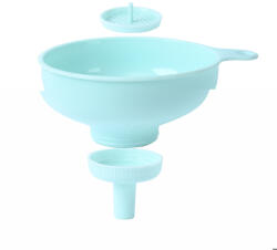 Flippy Palnie din plastic 3 in 1 Flippy, doua dimensiuni de scurgere, cu filet si filtru, diametru scurgere 5.4 cm, 11.5 x 16.7 cm, albastru (teo-125189)