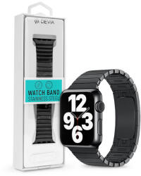 DEVIA Apple Watch fém szíj - Devia Elegant Series Link Bracelet - 42/44/45/49 mm - fekete (IMW468414)