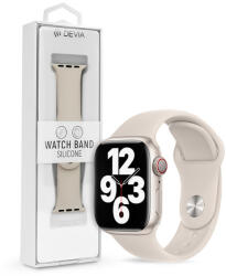 DEVIA Apple Watch szilikon sport szíj - Devia Silicone Deluxe Series Sport Watch Band - 38/40/41 mm - starlight (IMW187190)