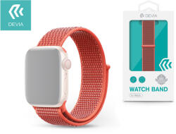 DEVIA Apple Watch szövet sport szíj - Devia Deluxe Series Sport3 Band - 42/44/45/49 mm- nectarine (IMW371275)