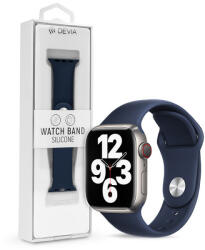 DEVIA Apple Watch lyukacsos sport szíj - Devia Deluxe Series Sport Band - 38/40/41 mm - sötétkék (IMW982091)