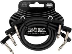 Ernie Ball Flex Patch Kábel 30cm 3 Pack Black - jumbomusic