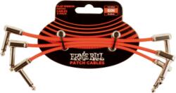 Ernie Ball FLAT RIBBON PATCH KÁBEL 15 CM 3 PACK RED - 10% nyitási akció